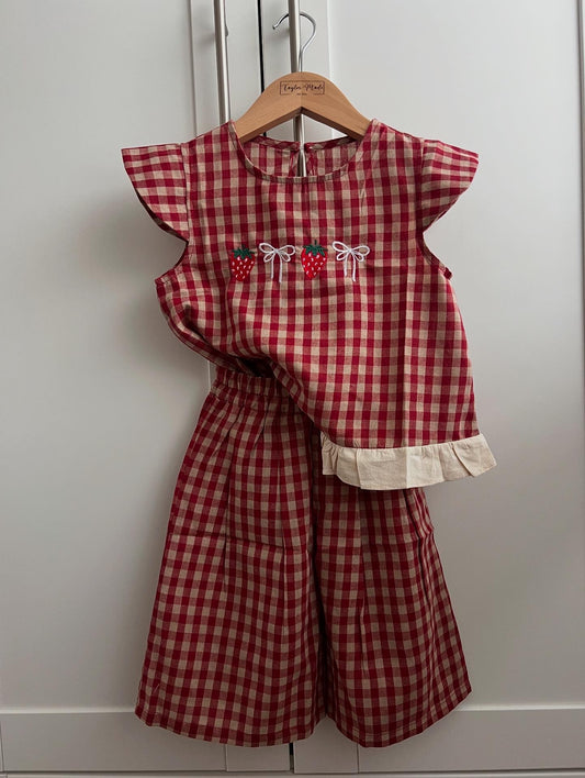 Red Gingham Co-ord