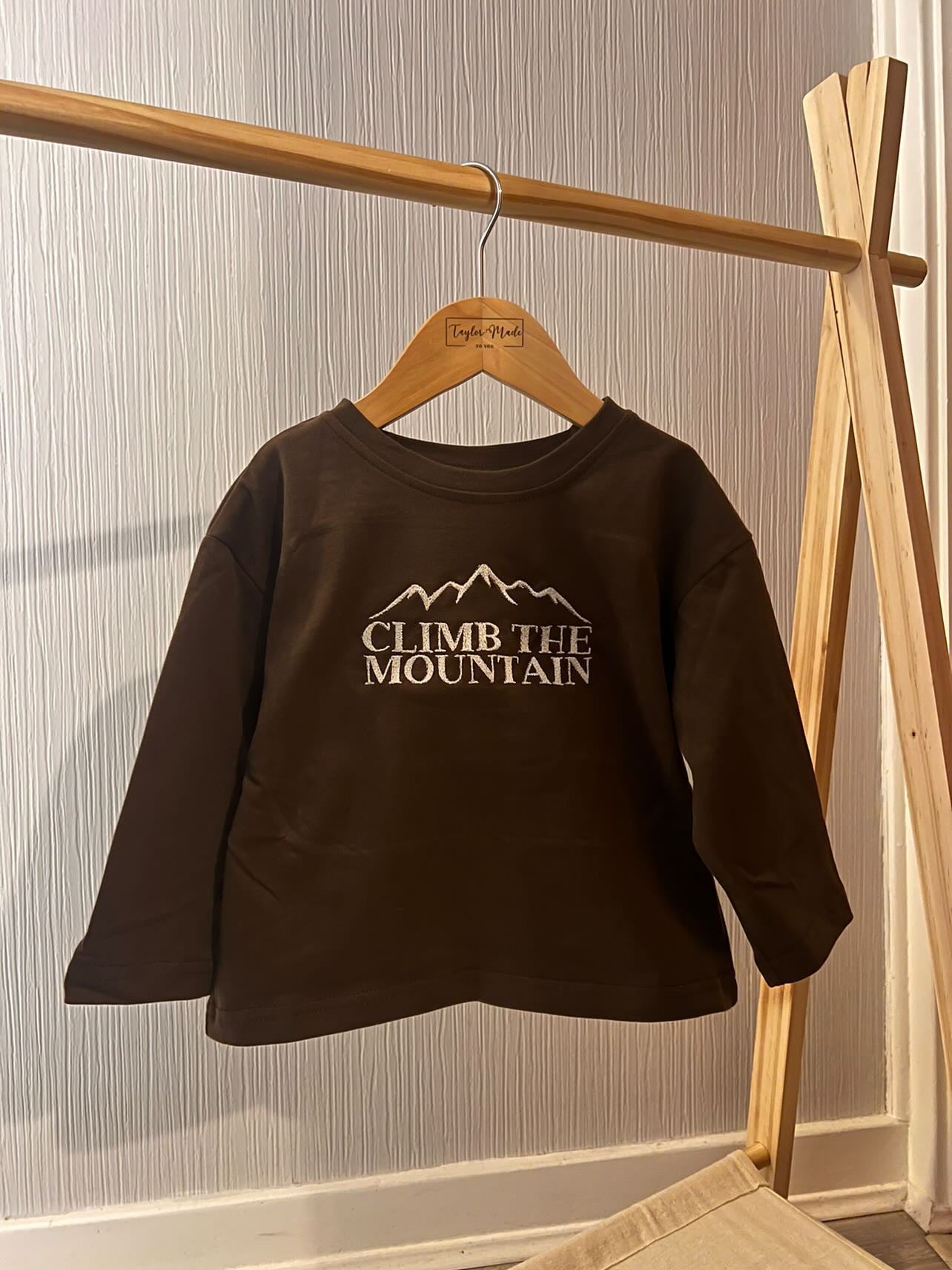 Brown Long-Sleeve T-shirt