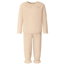 Embroidered frill pjs nude