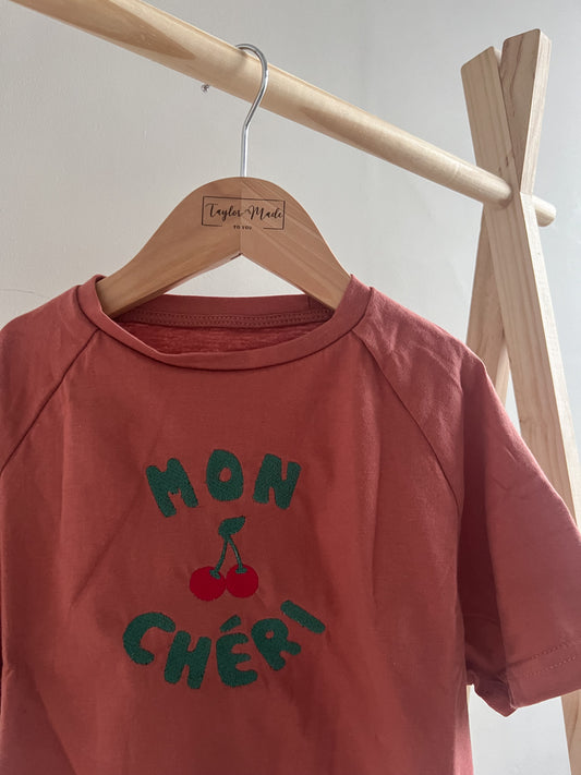 Mon Cheri Embroidered T-shirt