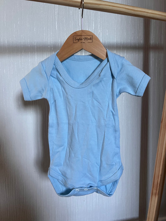 0-3M blue vest & bib plain