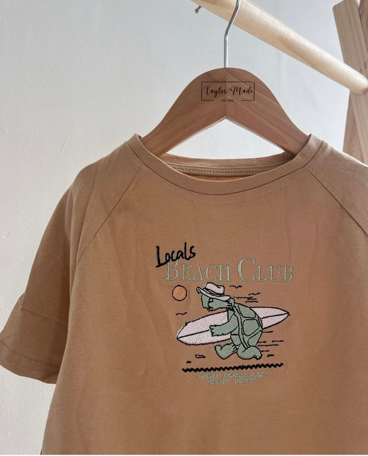 Locals Beach Club Embroidered T-shirt