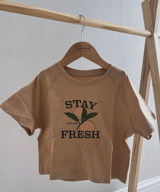 Stay Fresh Embroidered T-shirt