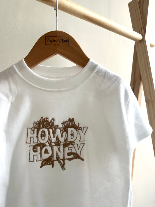 Howdy Honey Embroidered T-shirt