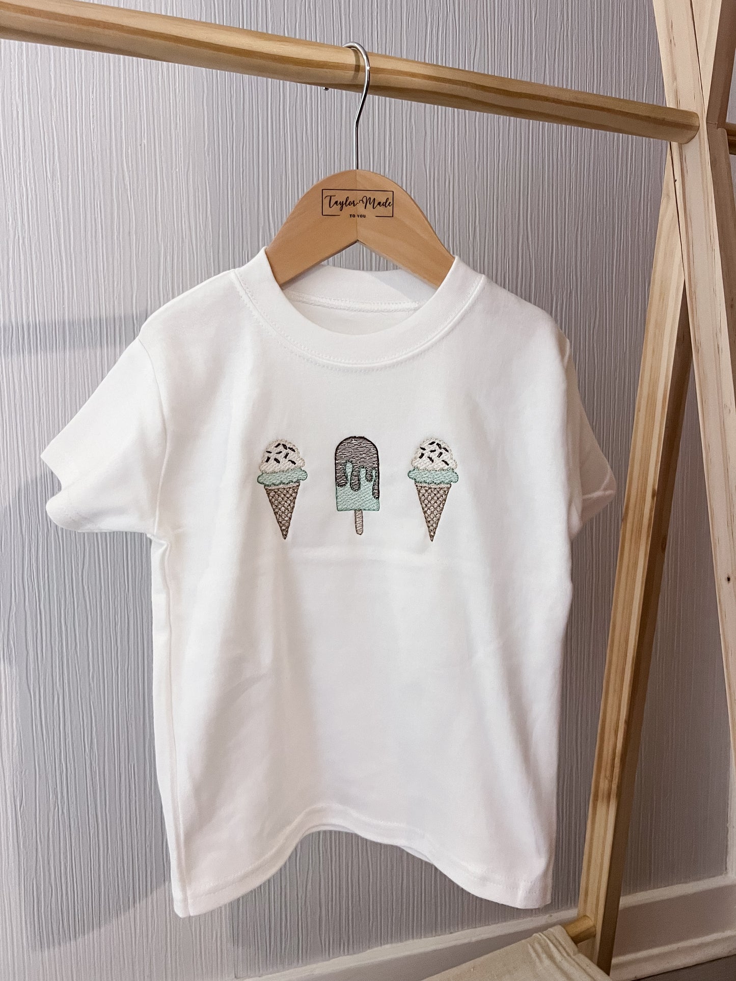 Ice Cream Embroidered T-shirt