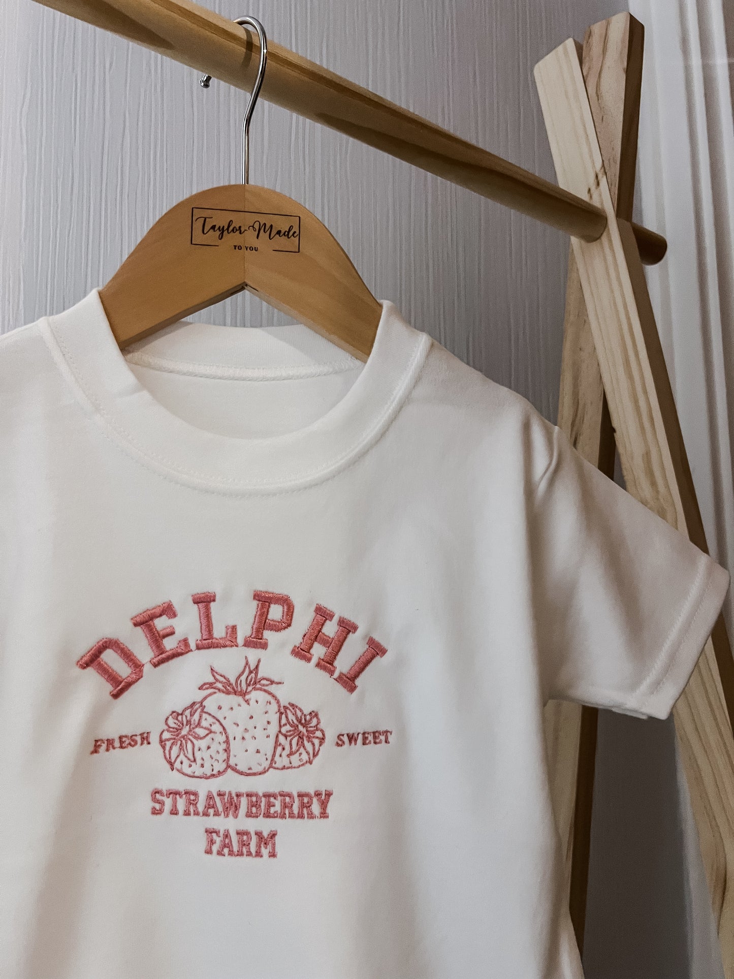 Strawberry Farm Embroidered T-shirt