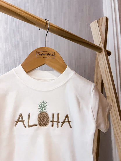 Aloha Embroidered T-shirt