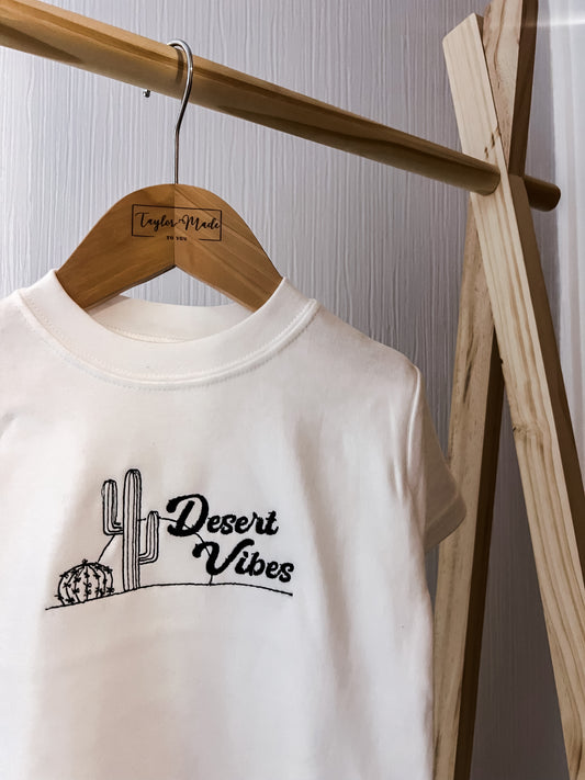 Desert Vibes Embroidered T-shirt