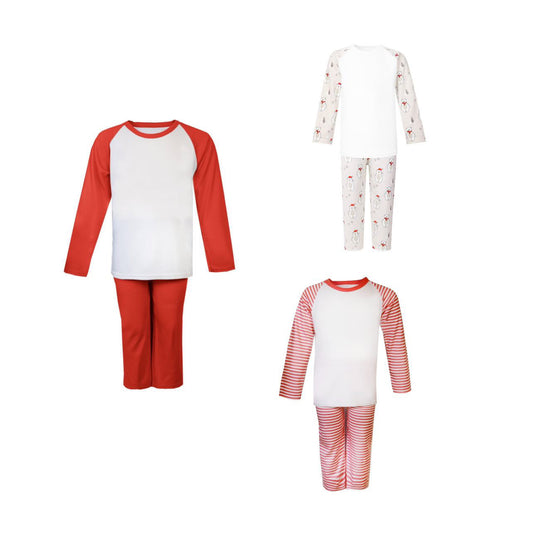 Embroidered Red Stripe Children's PJs