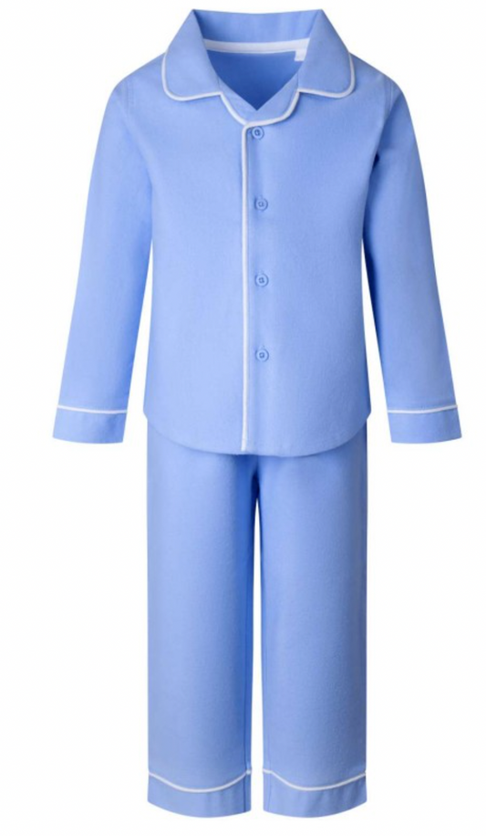 Classic Blue Embroidered Pjs